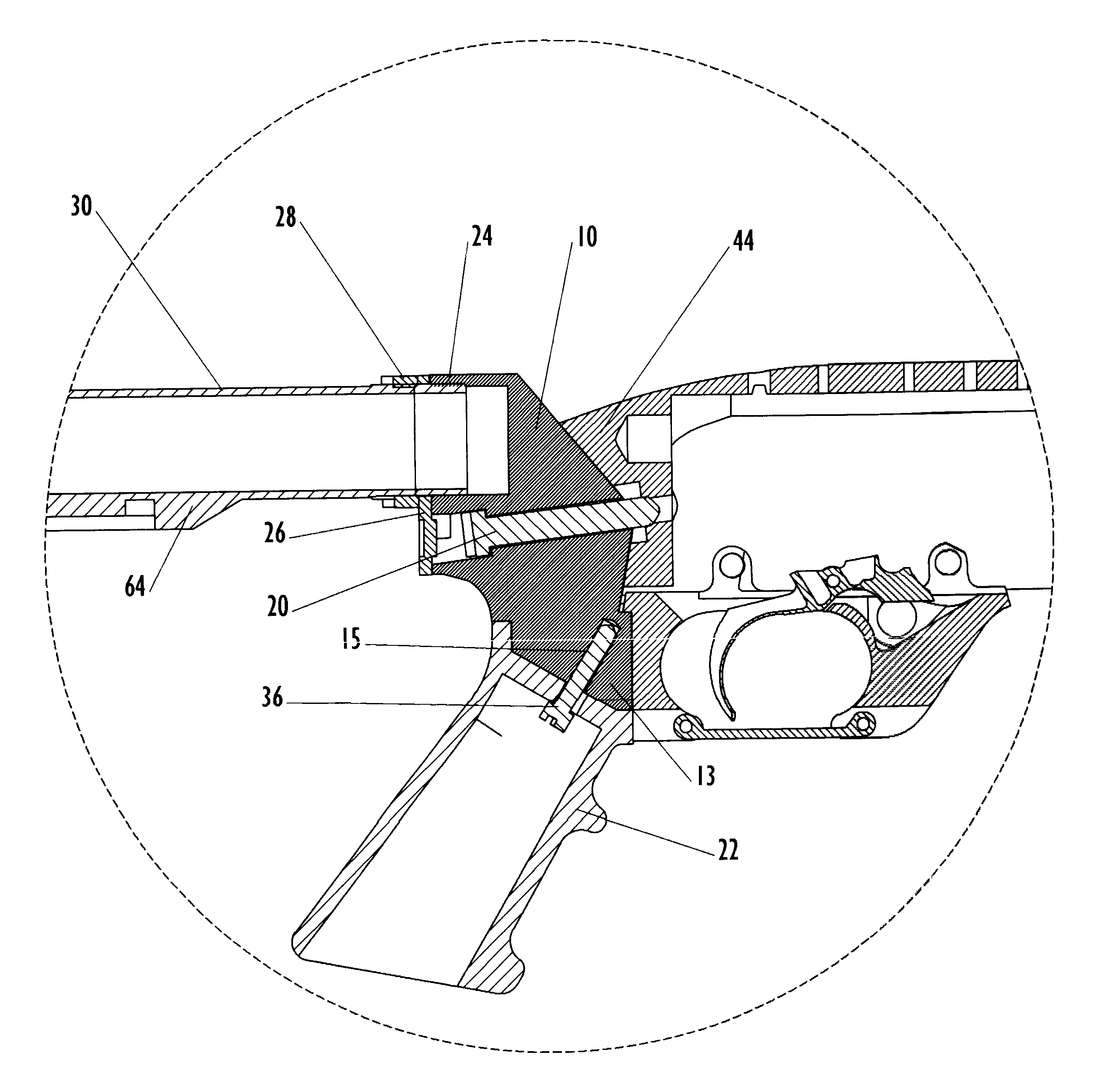 Firearm interface for a buttstock and pistol grip
