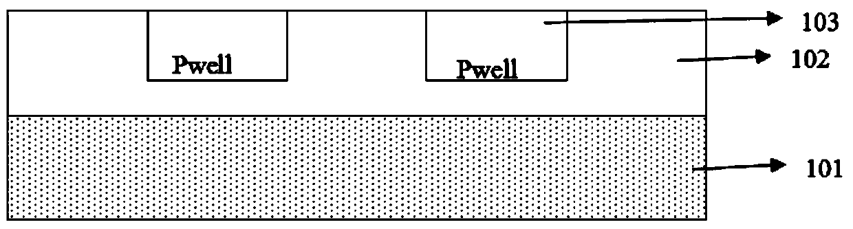 SiC MOSFET device of high-reliability epitaxial gate and manufacturing method thereof