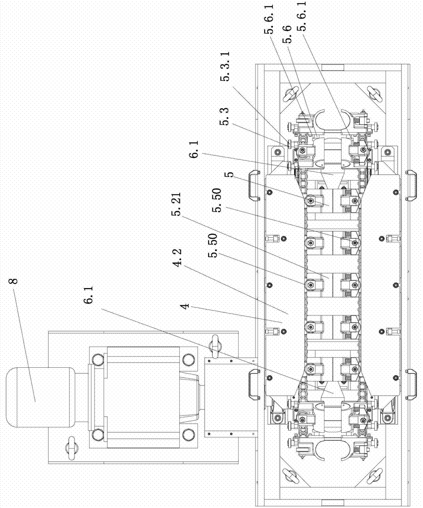 Steel tube traction machine