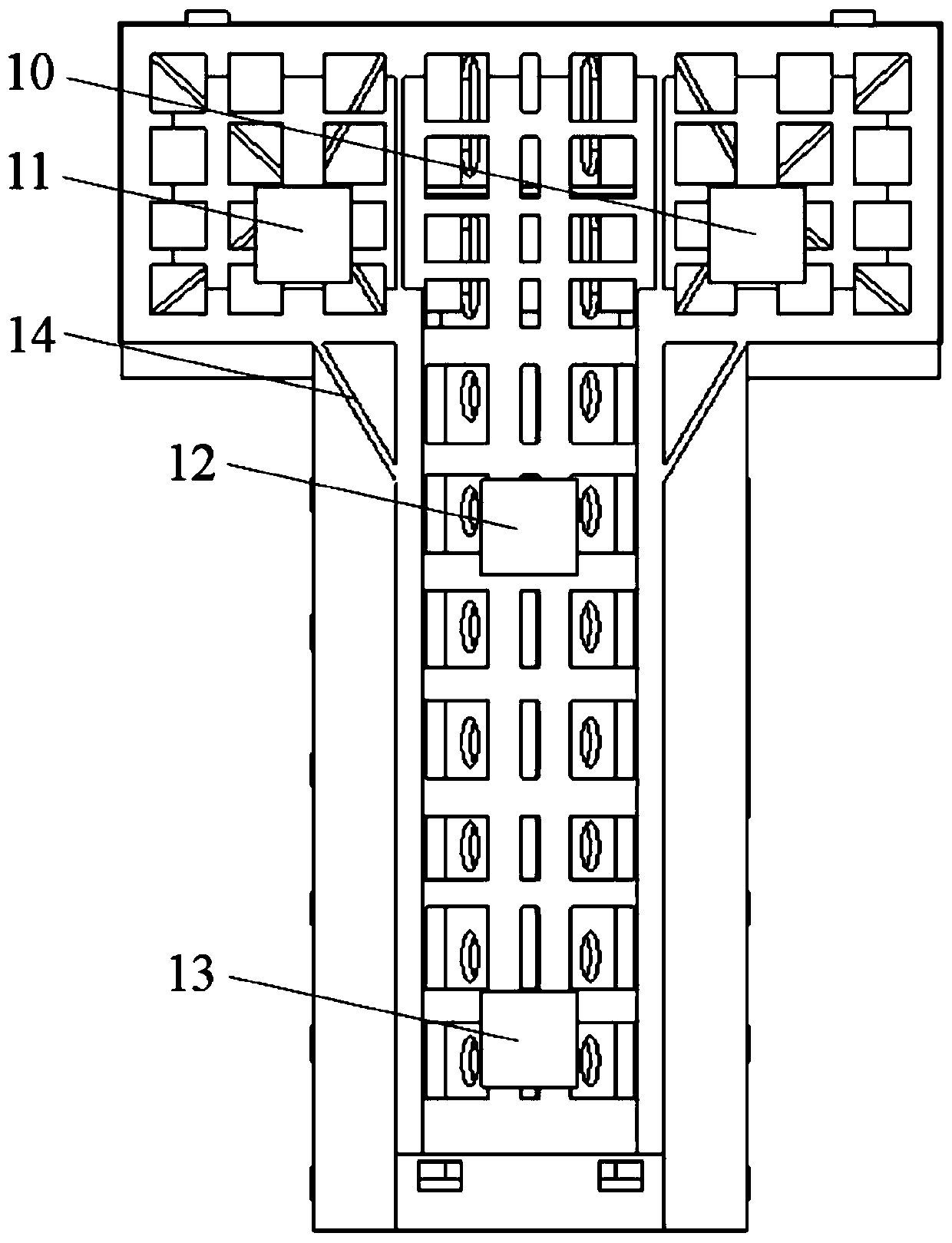 A design method of four-point support for the bed of a horizontal machining center