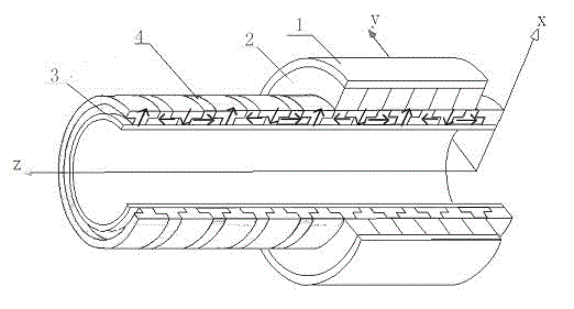 Cylindrical magnetic-pole combined linear generator