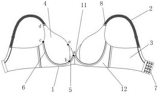 An adjustable bra