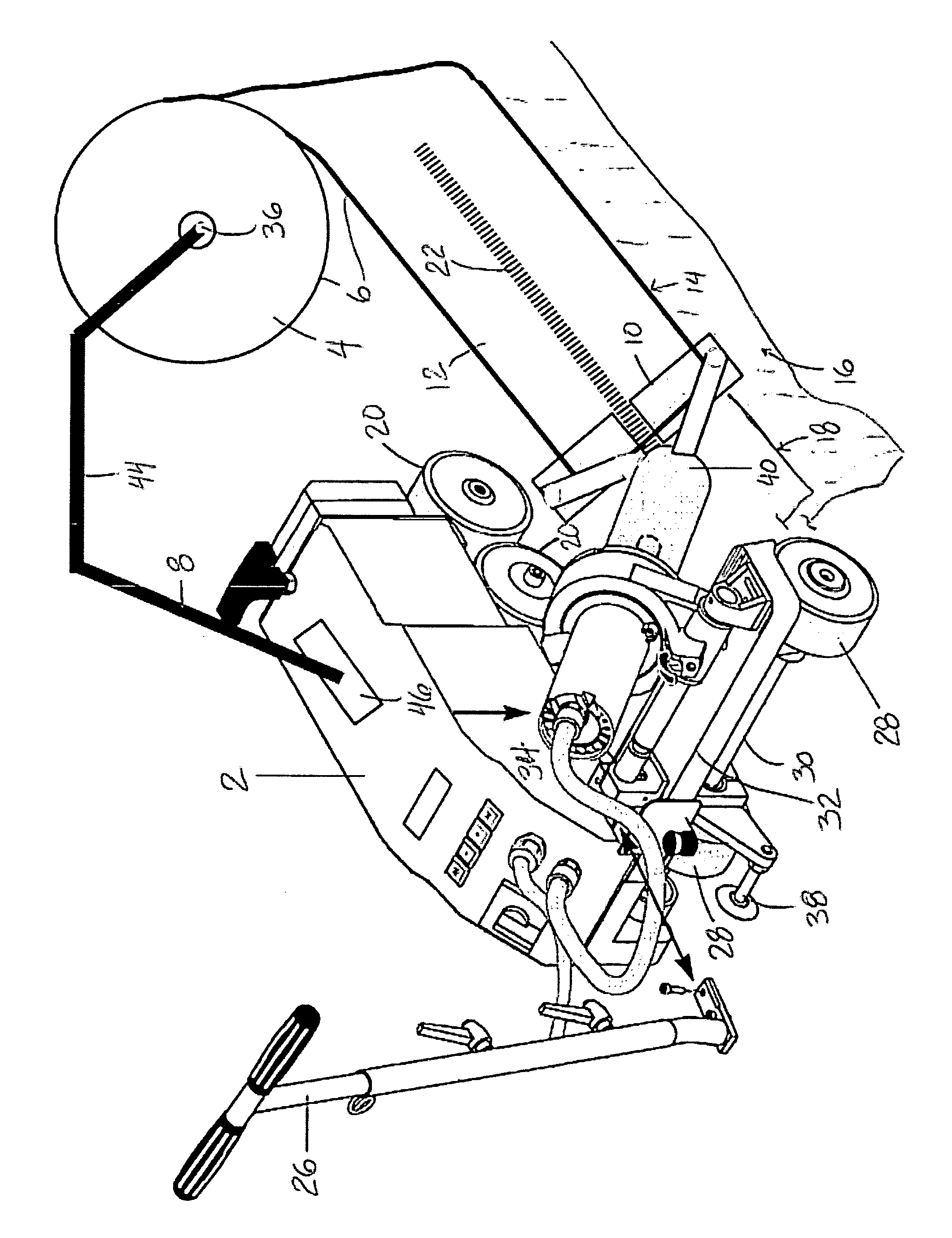 Apparatus for creating an encased cable seam