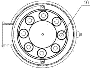 Multilevel particle filter used in MOCVD device