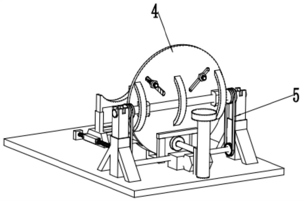 Wind power generation main shaft turnover device