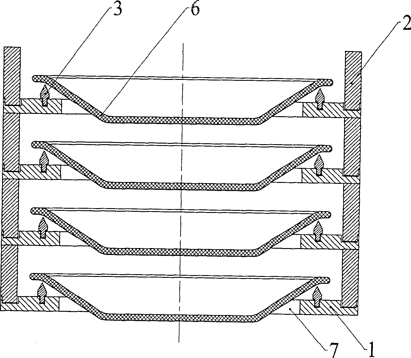 Needle type glazing kiln tool and porcelain ware glazed firing method thereof