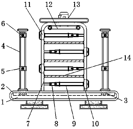 Spinning cloth storage device convenient for taking cloth