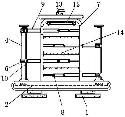 Spinning cloth storage device convenient for taking cloth