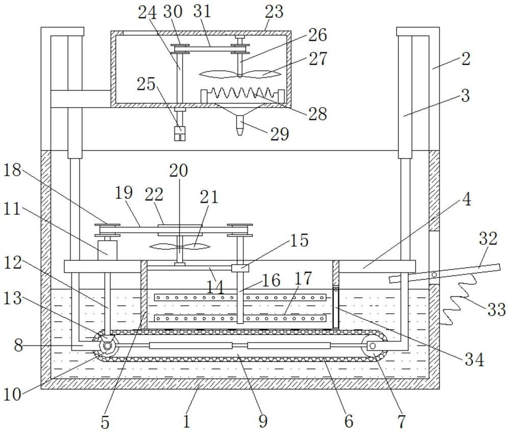 After-cleaning rapid drying device for traditional Chinese medicinal material preprocessing