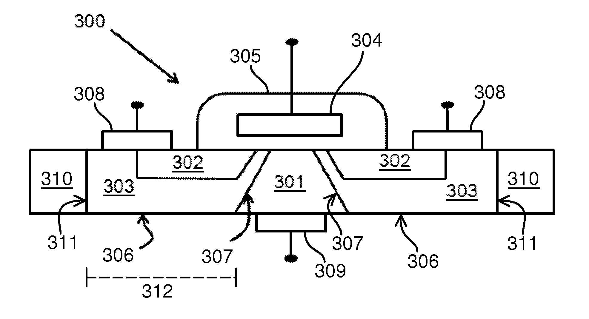 Vertical Semiconductor Device with Thinned Substrate