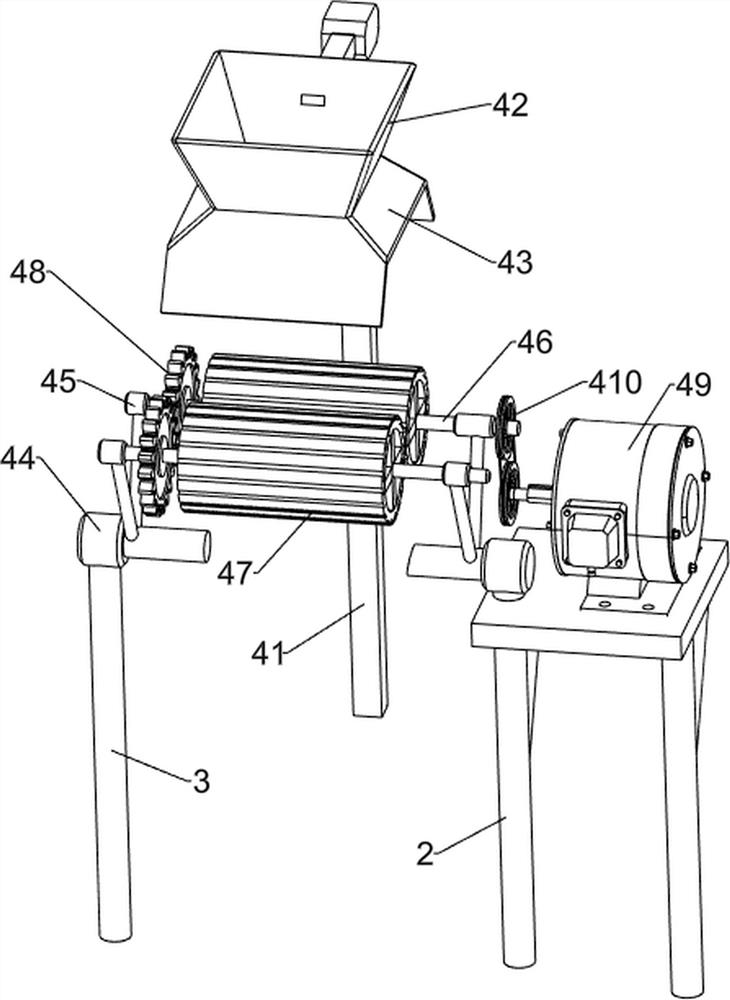 Agricultural peanut shelling and separating device