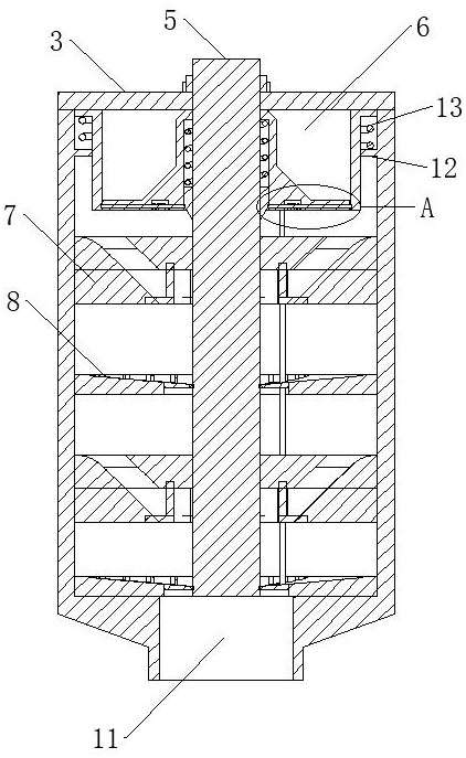 Raw material mixing device used before new material processing