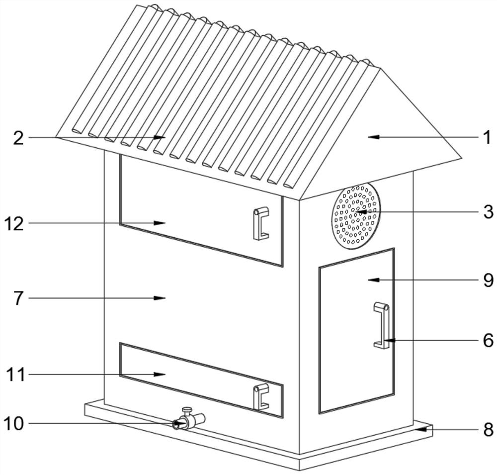 Garbage recycling device for municipal engineering