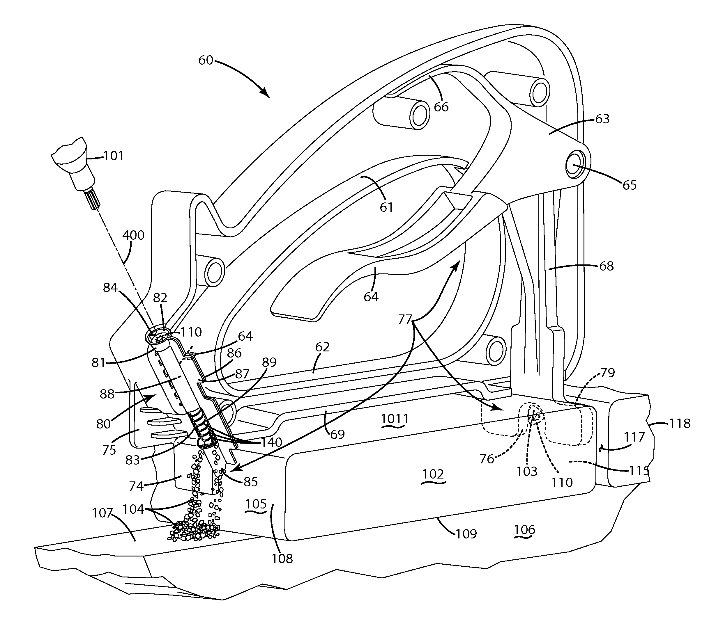 Fastener, installation tool and related method of use