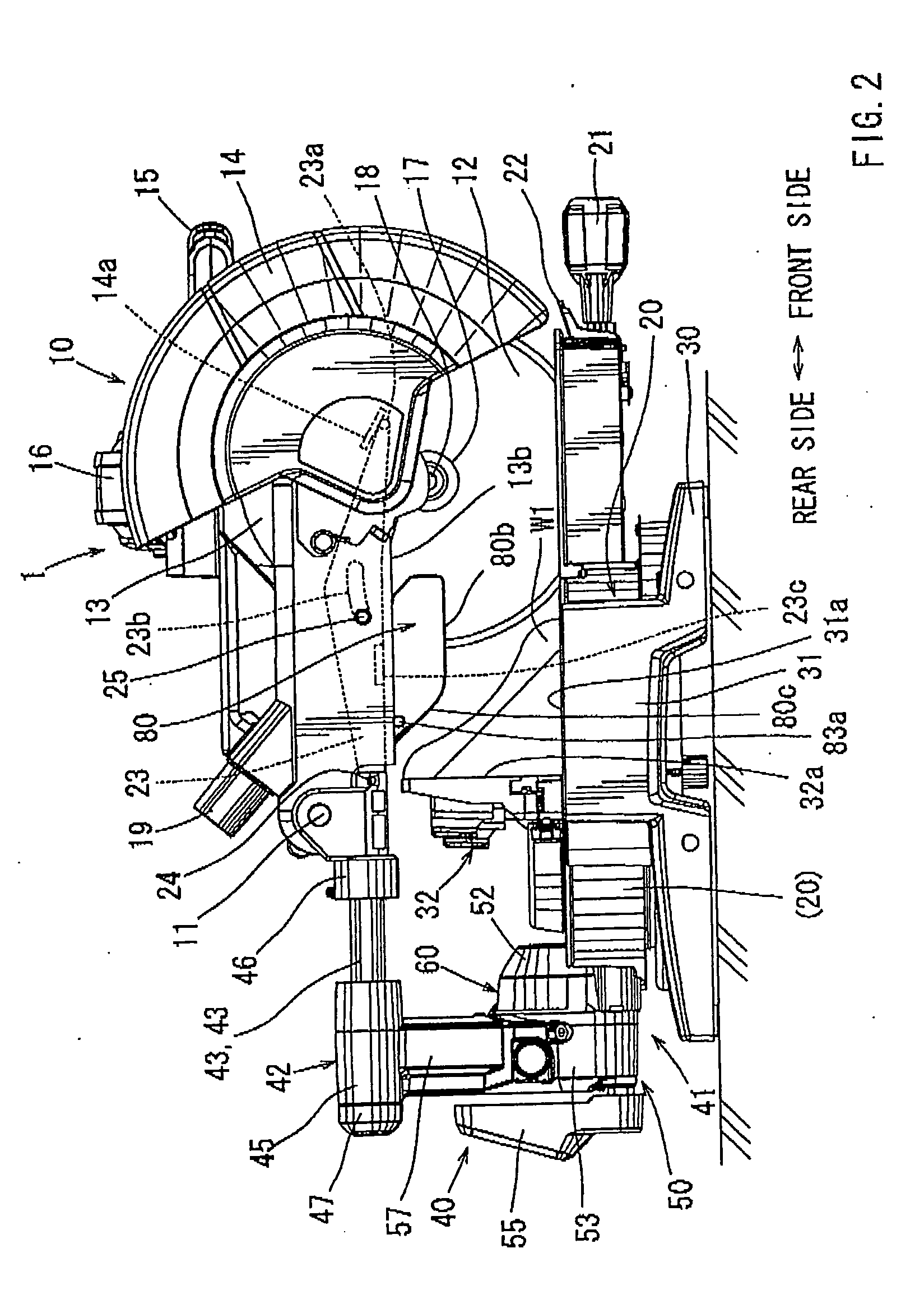 Table cutting machine