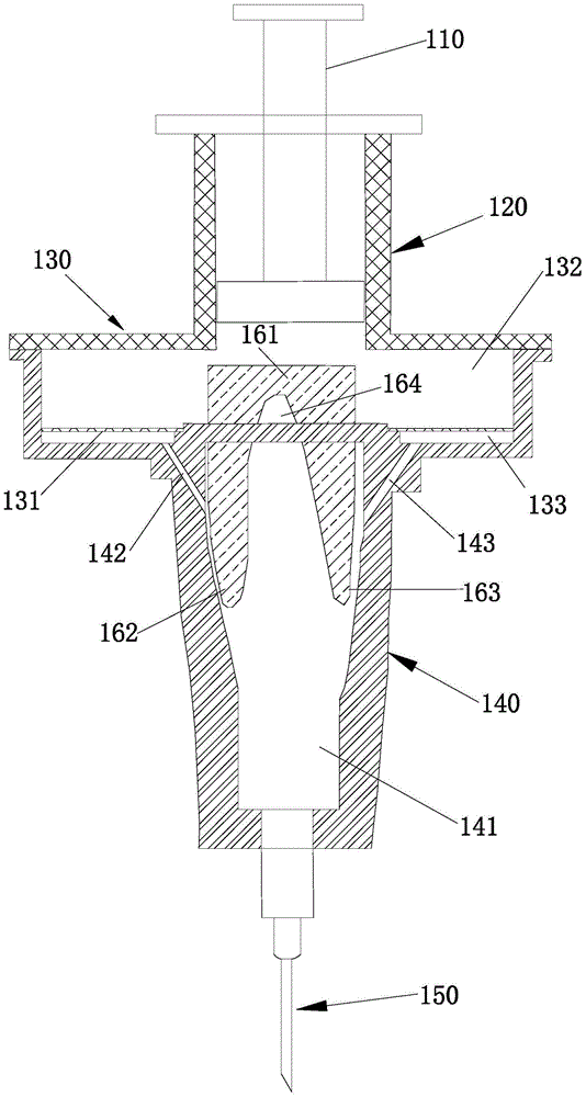 Needle type precise filtering and medicine dissolving syringe