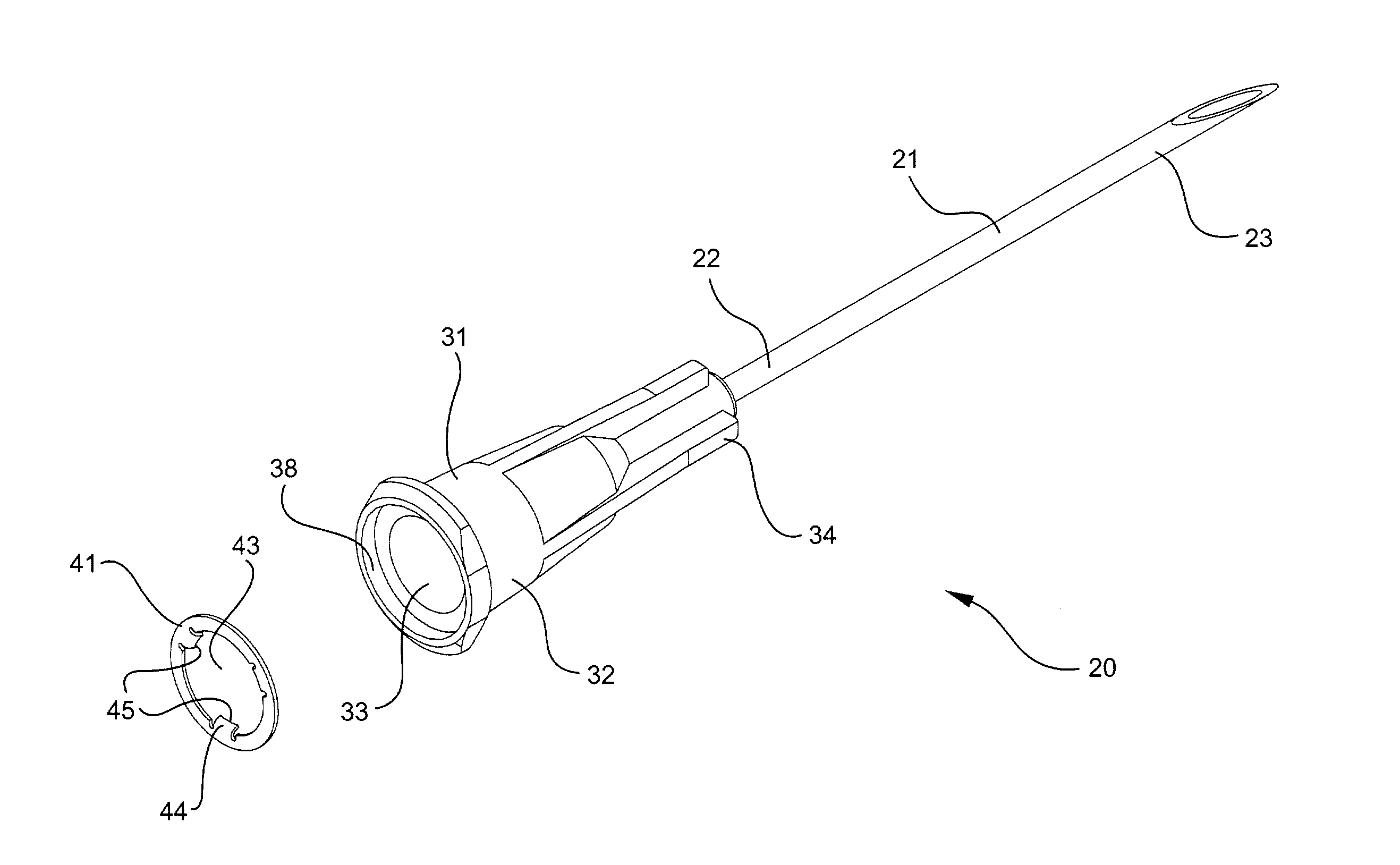 Medical device having releasable retainer