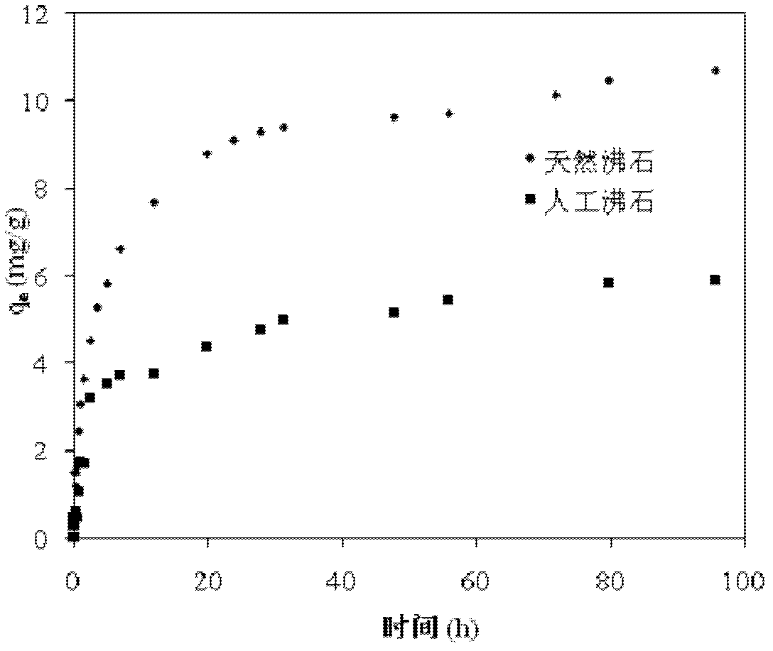 Modified zeolite filling material BMZ-1 and its preparation method and application