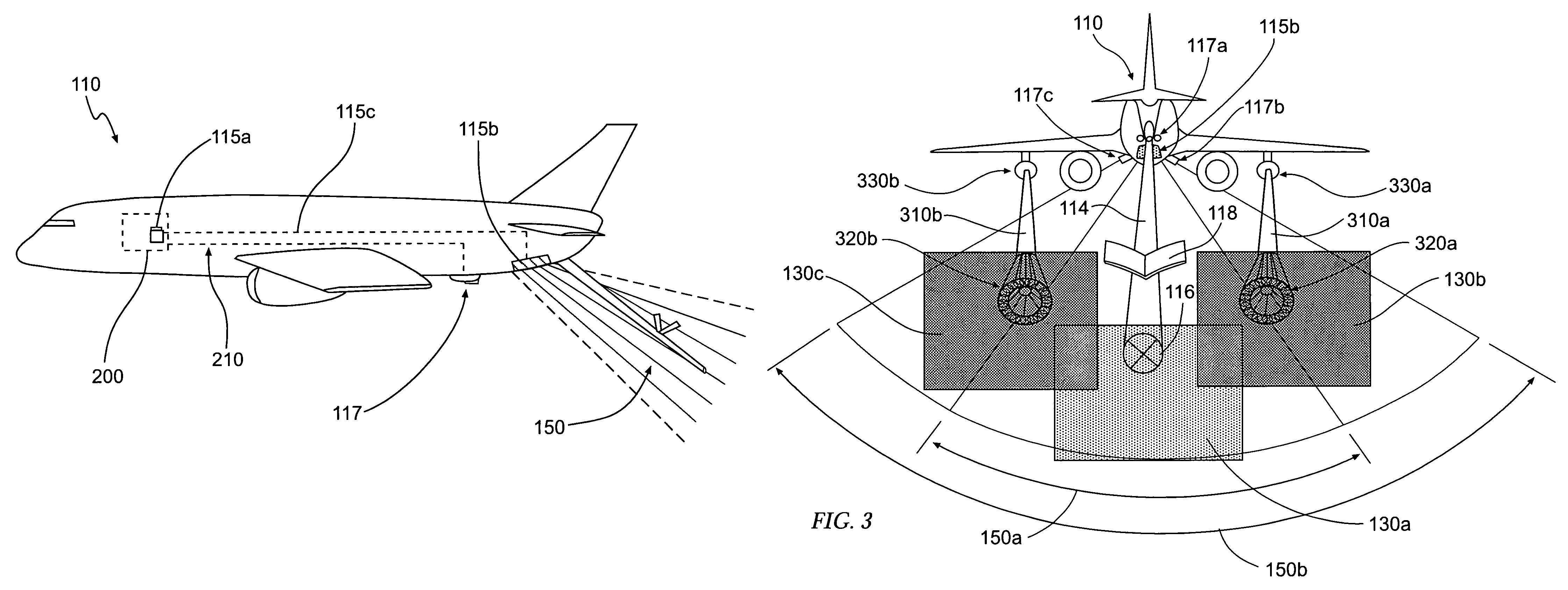 Illuminating system, device, and method for in-flight refueling