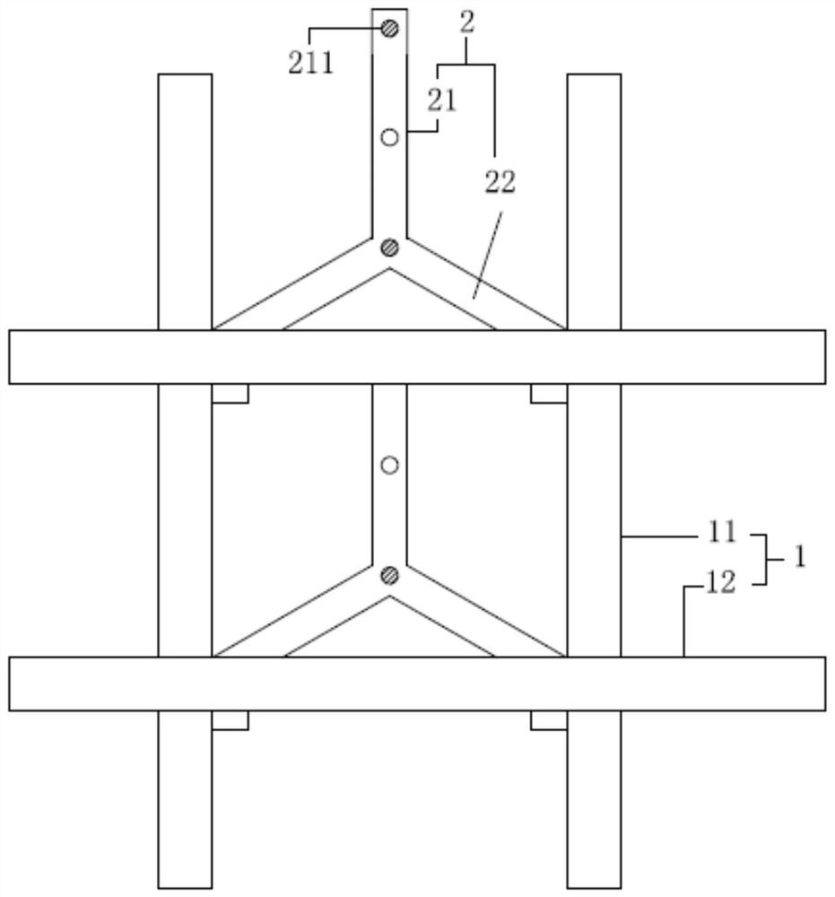 Assembly type wall surface mounting structure with local reinforcement design