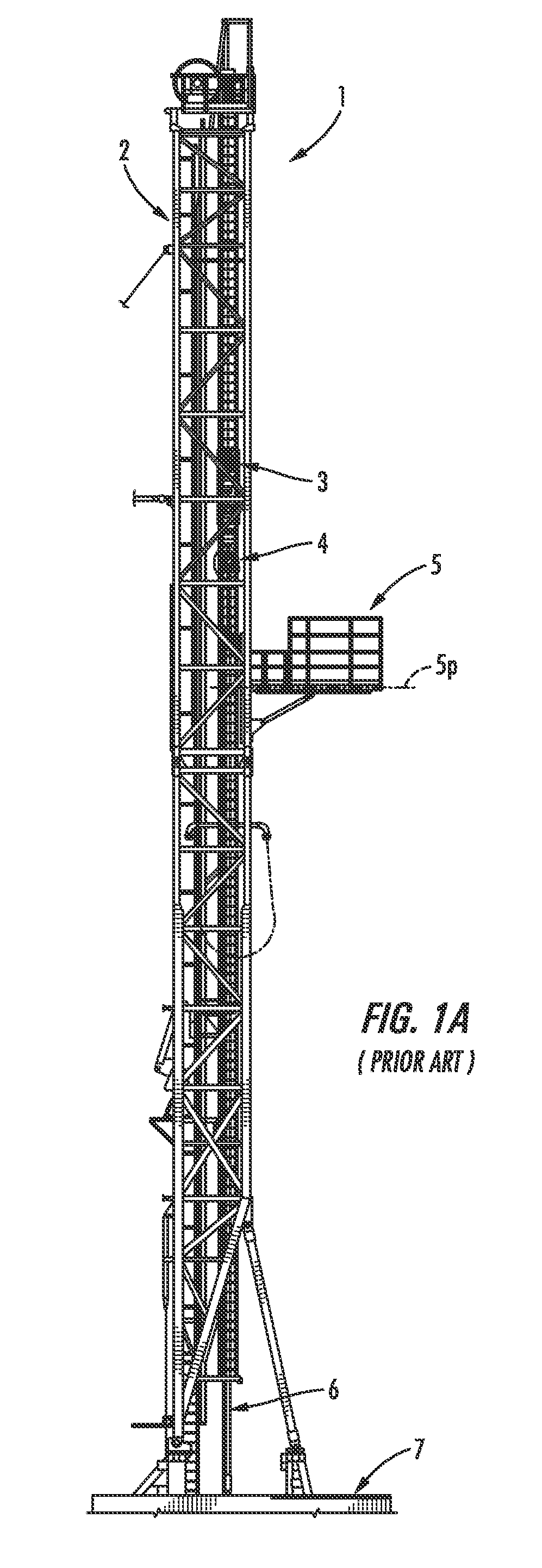 Floor mounted racking arm for handling drill pipe