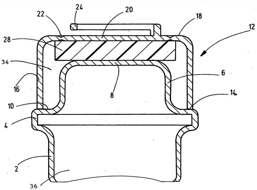 Method for producing a closure in a container made of plastic and a container