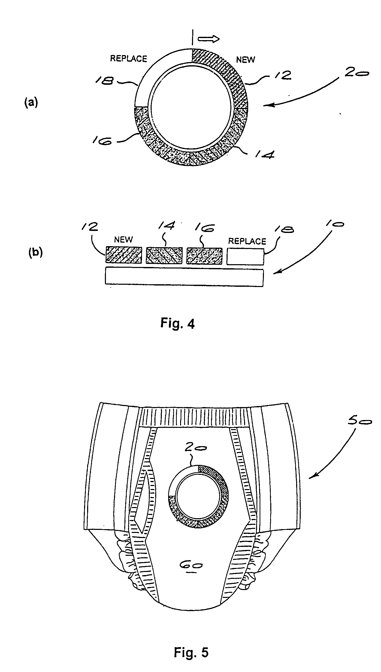 Odor controlling article including a visual indicating device for monitoring odor absorption