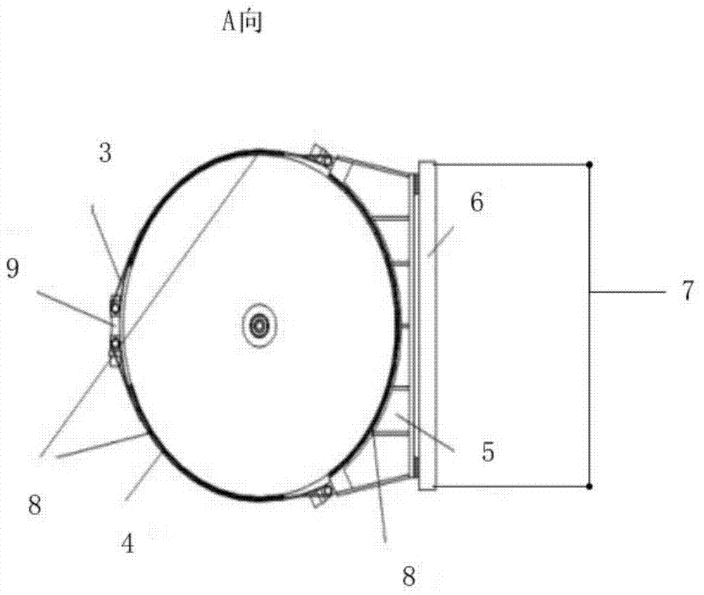 Buffering pad for relieving bidirectional expansibility of high-pressure gas bottle