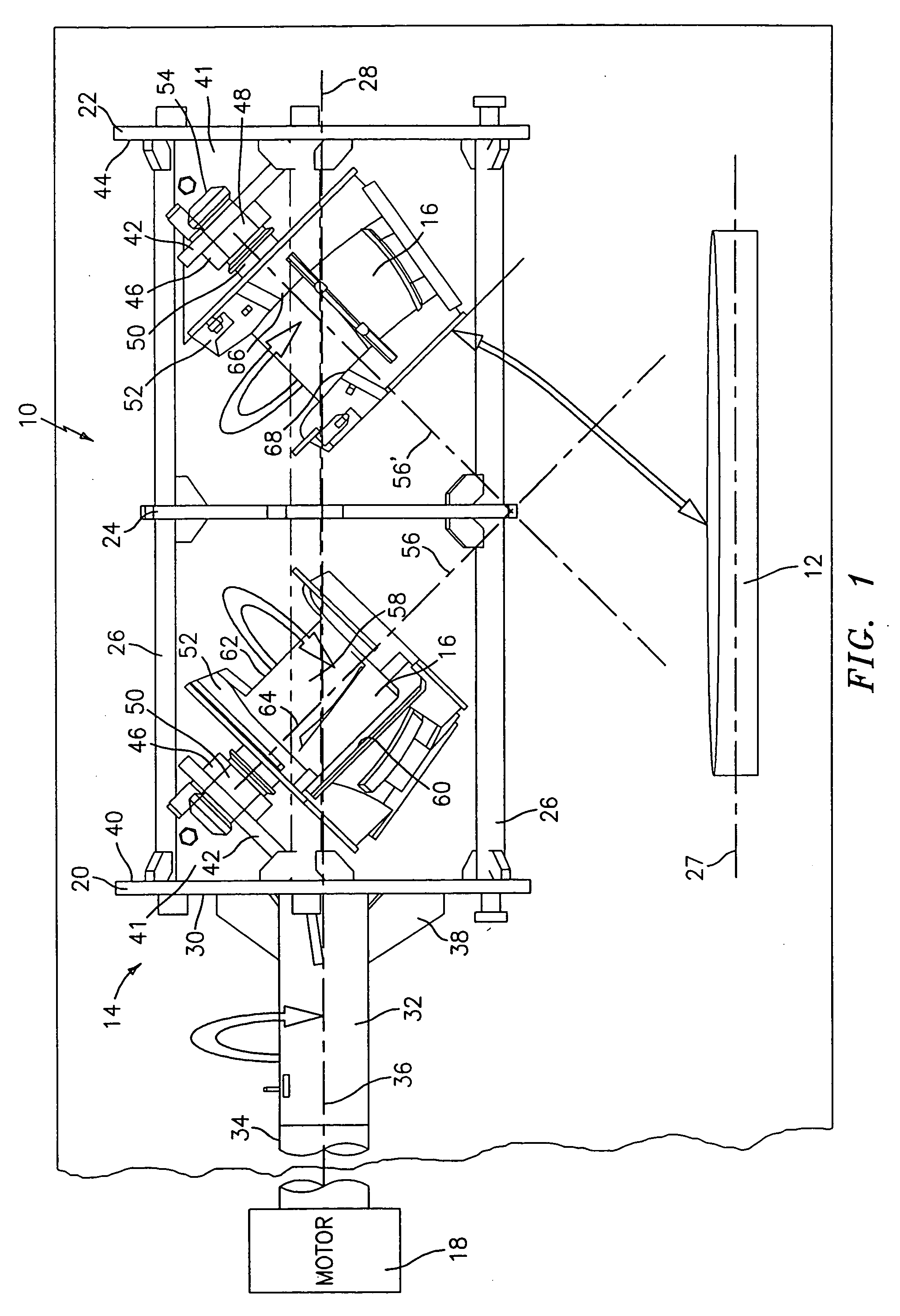 Multiple axis tumbler coating apparatus