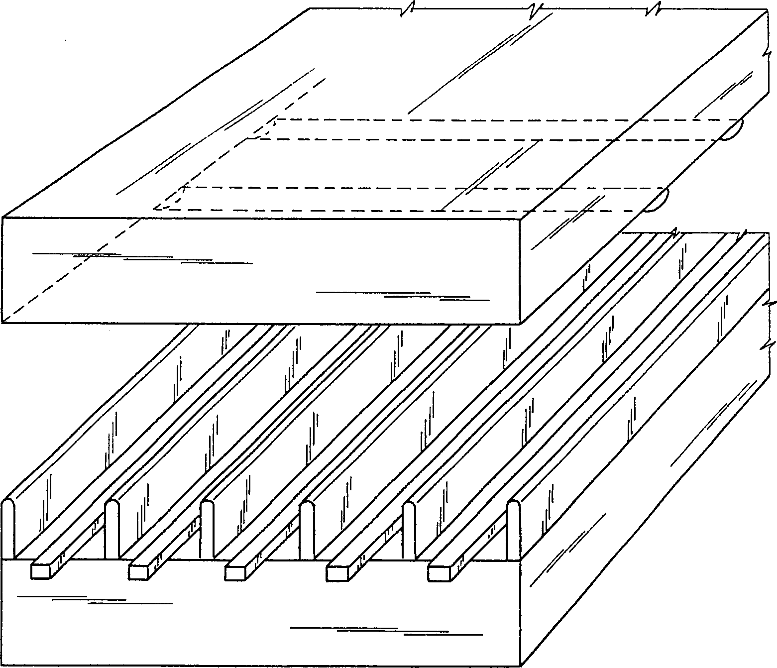 Getter system in plasma plane-plate used as screen