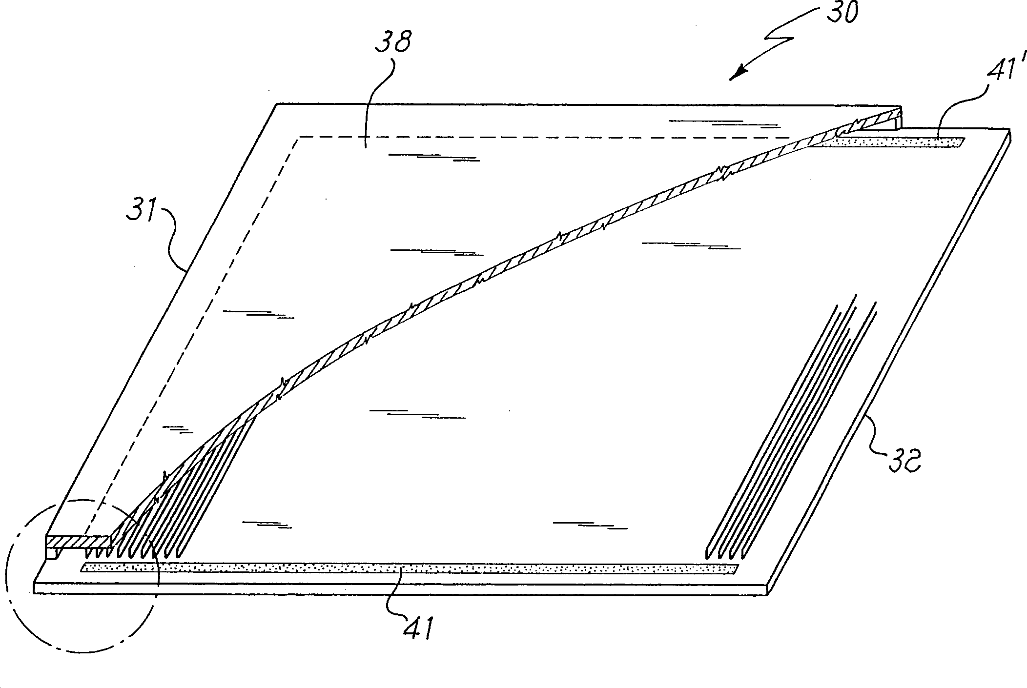 Getter system in plasma plane-plate used as screen