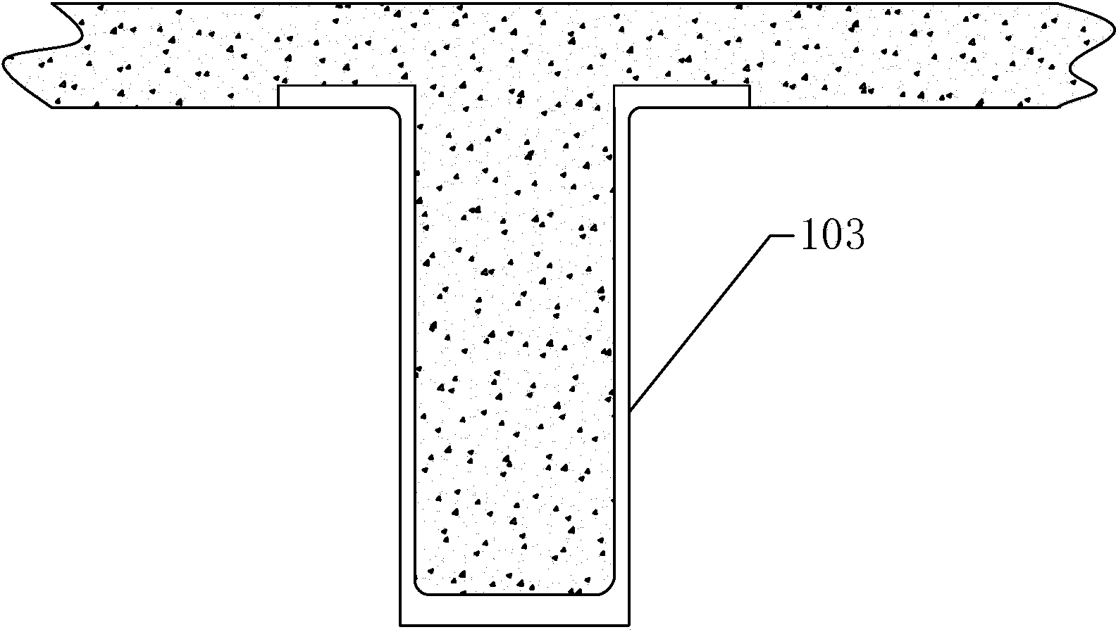 Inverted-n steel and production method thereof