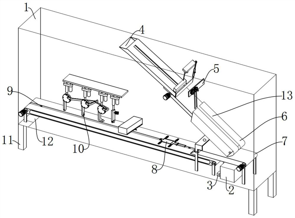 A gecko slaughtering and processing integrated machine