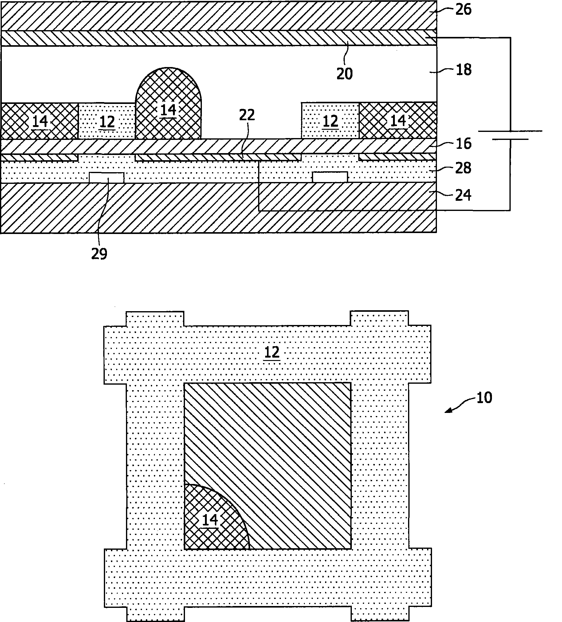 Electronic device based on electrowetting effect