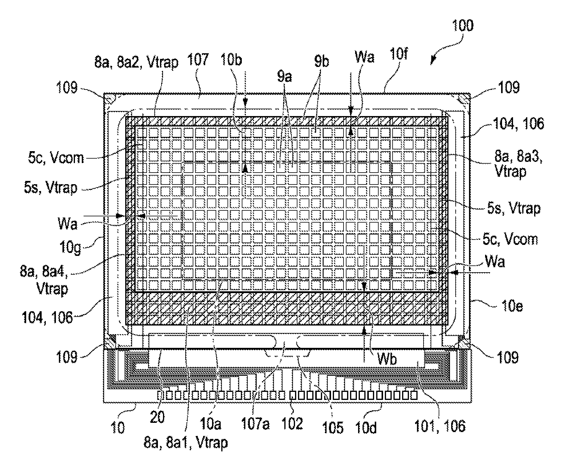 Liquid crystal device and projection-type display apparatus