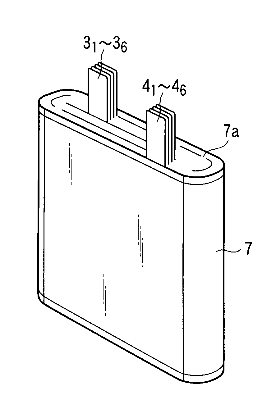 Nonaqueous electrolyte battery, cutter and method of manufacturing electrode