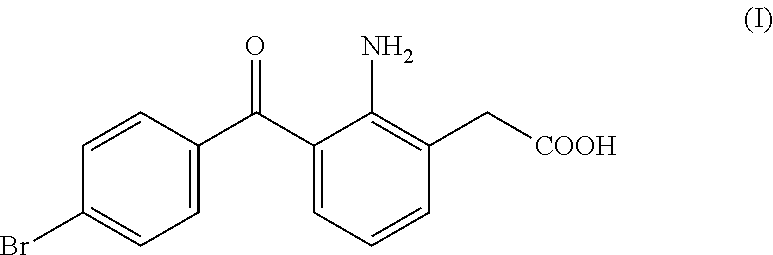 Aqueous Liquid Composition Containing 2-Amino-3-(4-Bromobenzoyl)Phenylacetic Acid