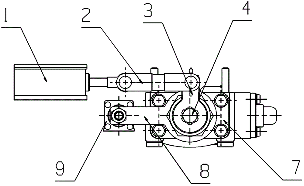 Drive mechanism of automated electrically-controlled mechanical transmission