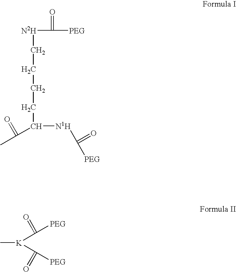 Novel poly(ethylene glycol) modified compounds and uses thereof