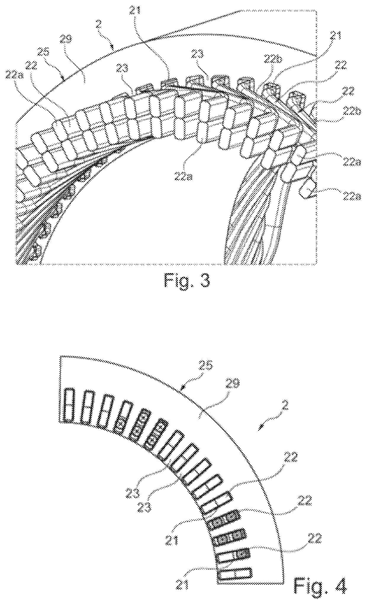 Stator for a rotating electrical machine