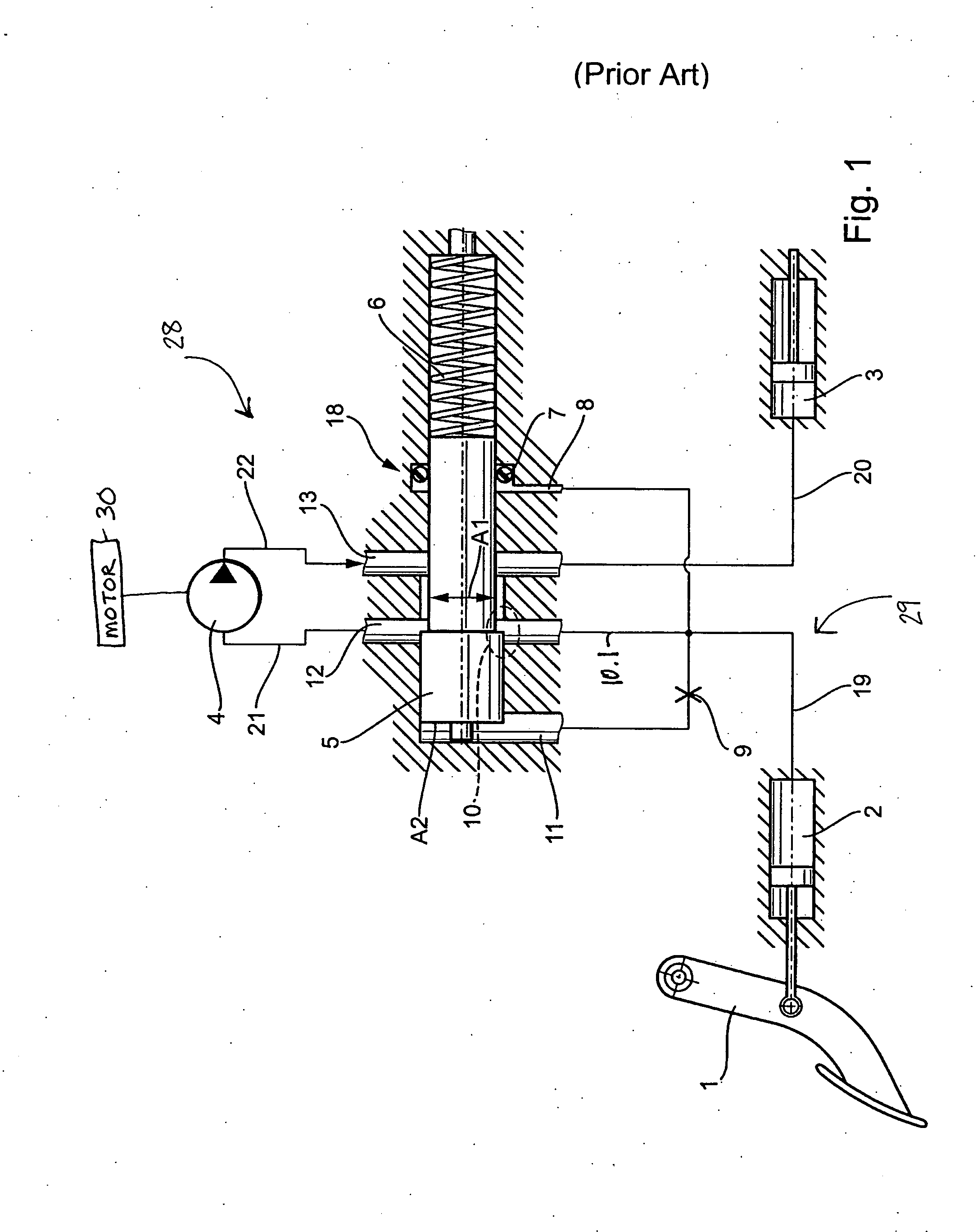 Hydraulic system having an emergency release mechanism for a clutch having servo-assisted pedal actuation