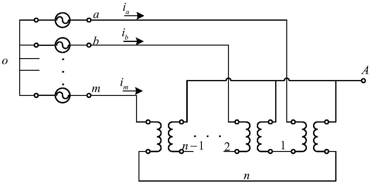 Modular multi-level converter combined with series-parallel connection multiplexing