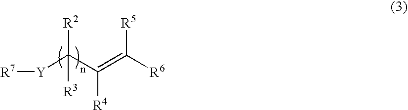 Process for the preparation of vinyl- or allyl-containing compounds