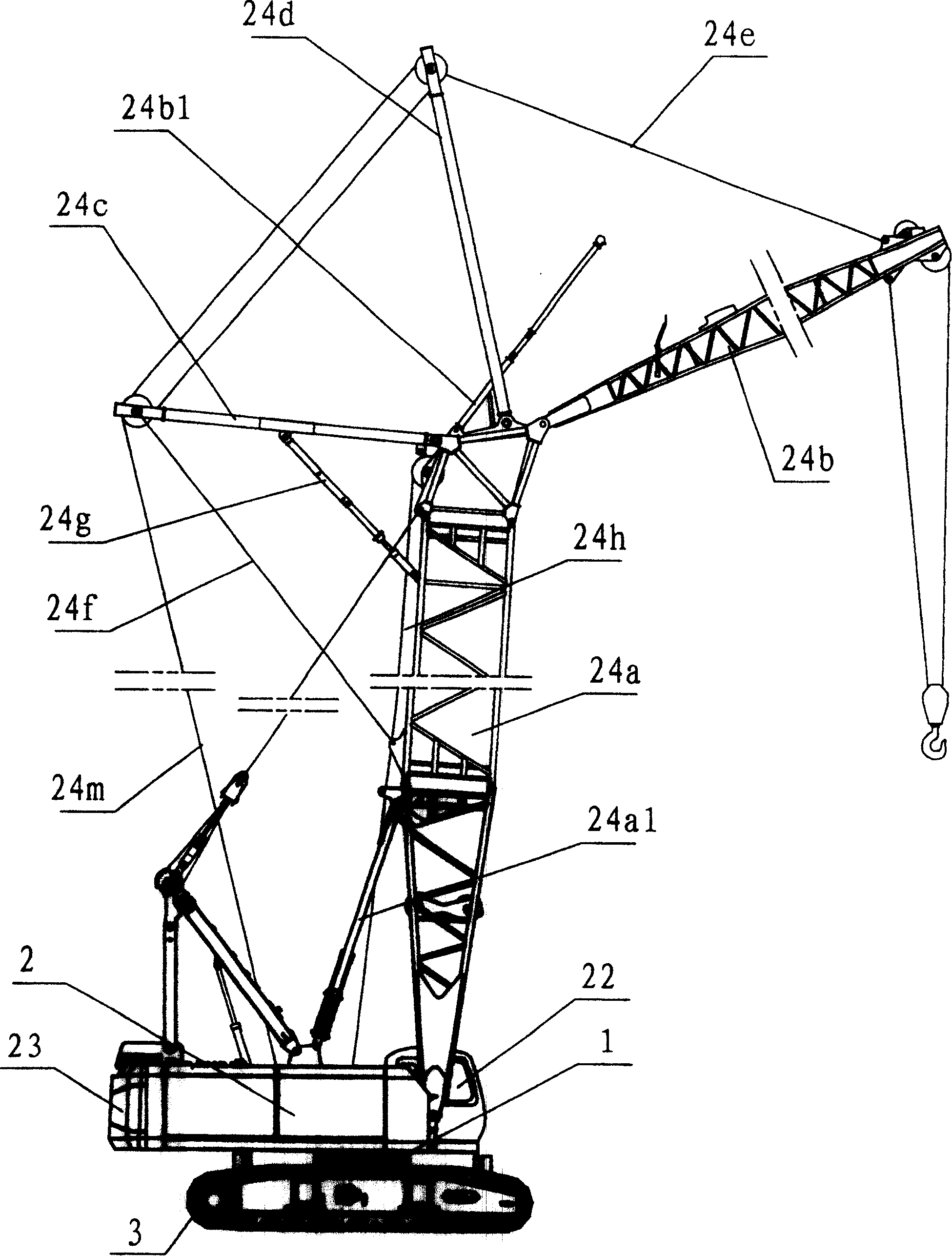 All hydraulic caterpillar cranes