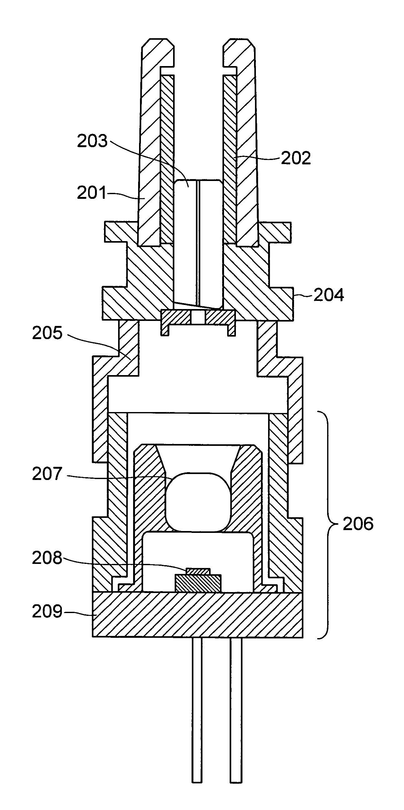 Optical device module, optical transmitter and receiver, and optical receptacle