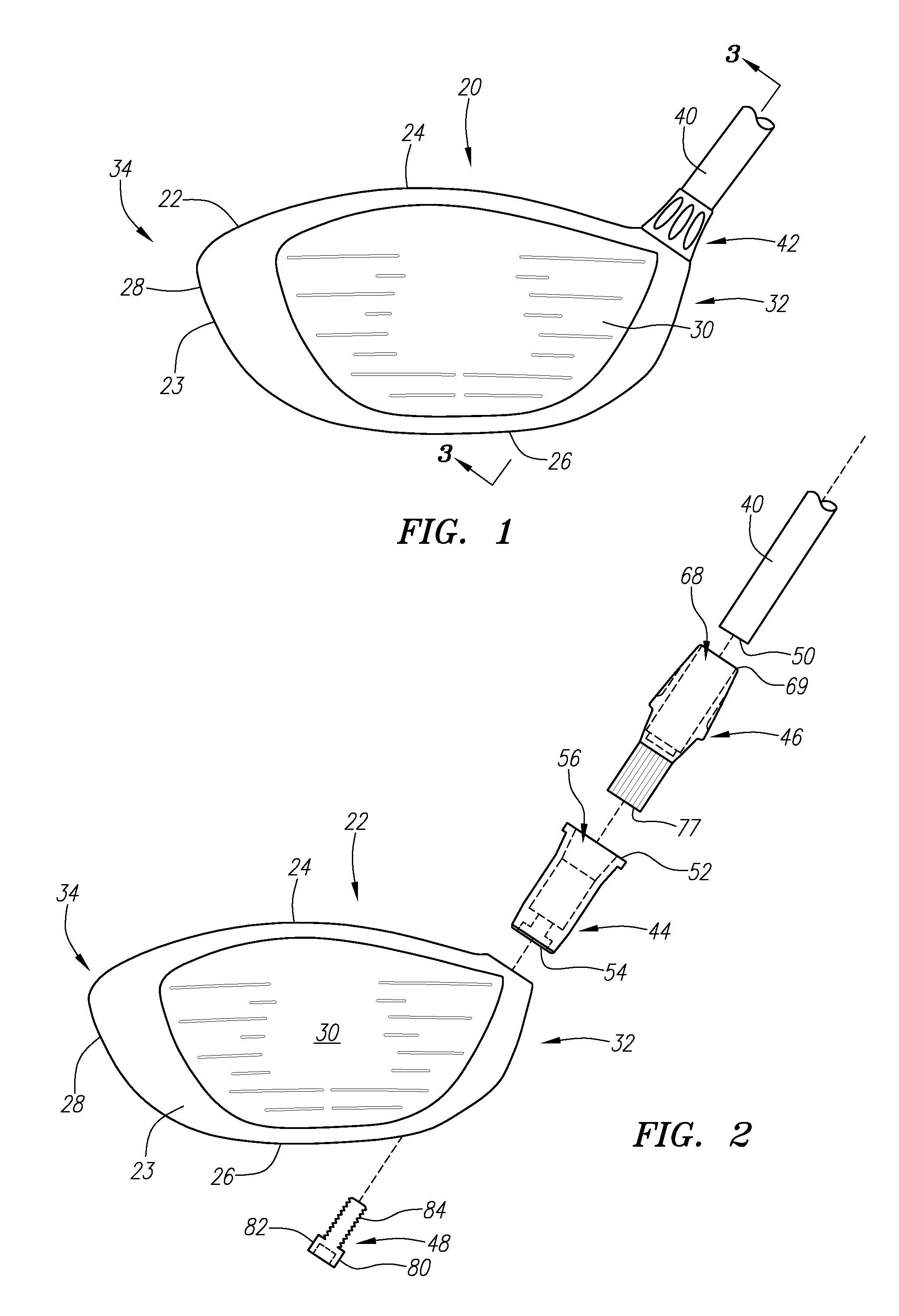 Interchangeable shaft for a golf club