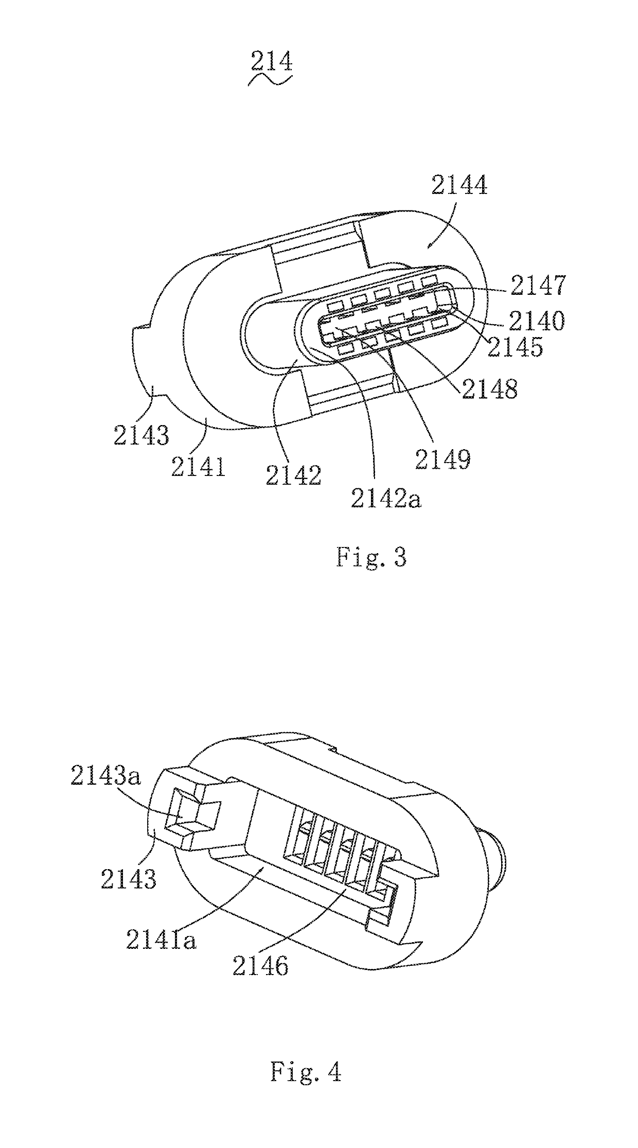 Electronic connector with magnetic element and data transmission line using same