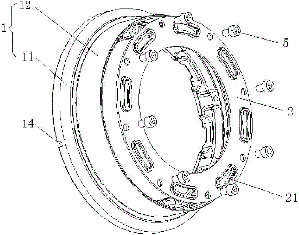 Hybrid electric vehicle and connecting device between motor and clutch of hybrid electric vehicle