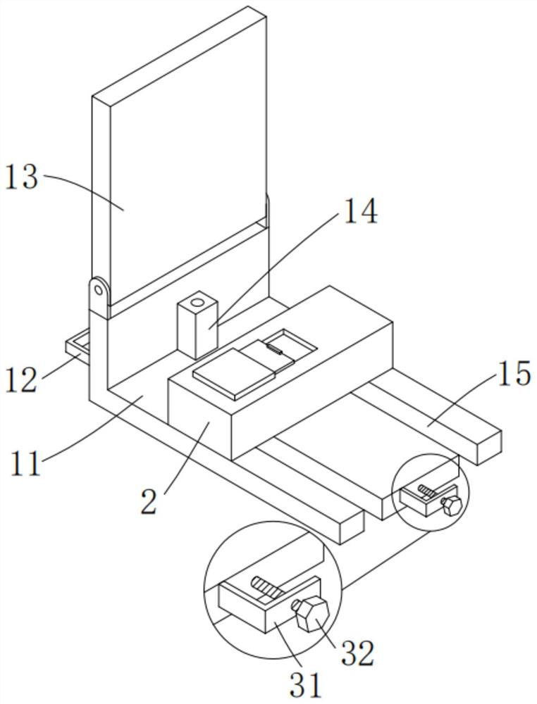 Height measuring device for tunnel fire-fighting pipeline installation