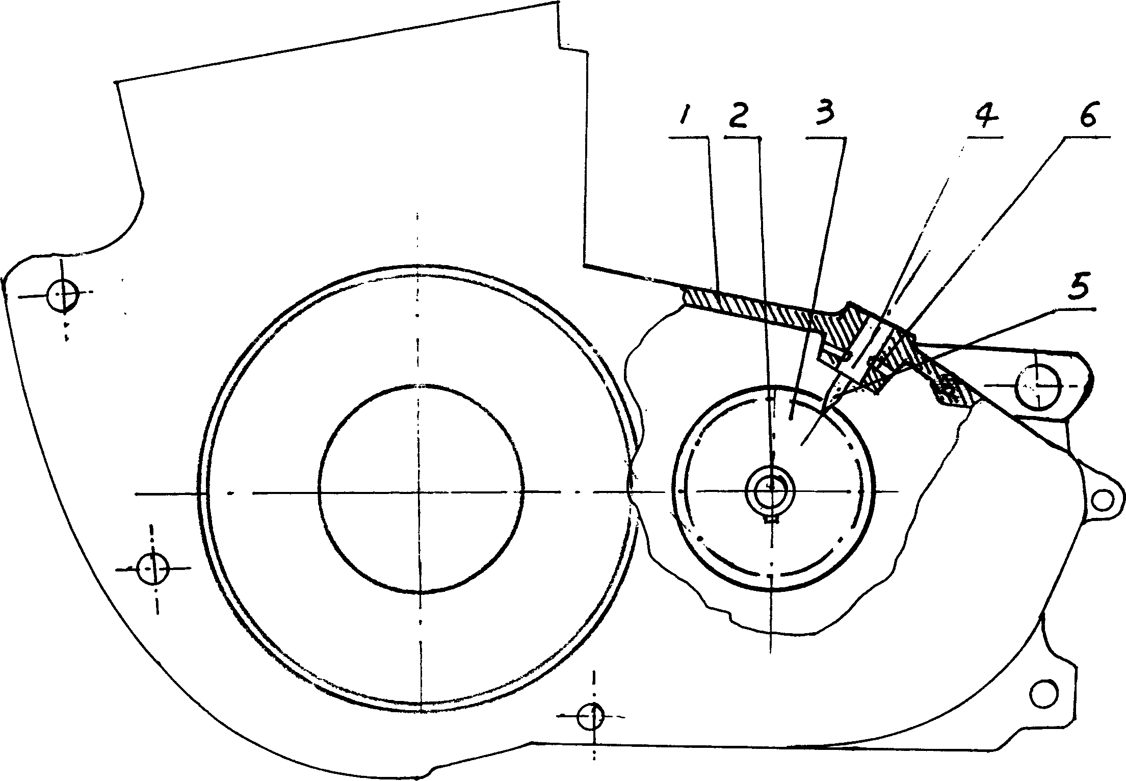 Fixing lock for gear-box of motorcycle